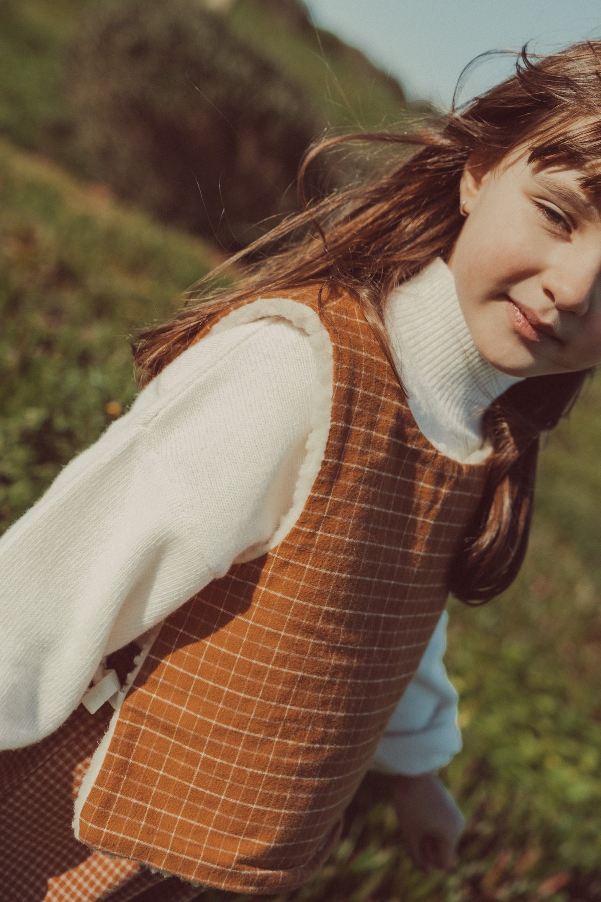 Carmen Fine Wool Turtleneck Sweater Ecru