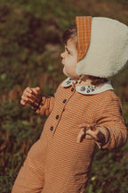 Noa Baby Jumpsuit Amber Mini Checks