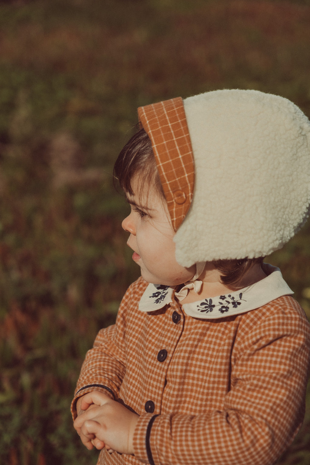 Noa Baby Jumpsuit Amber Mini Checks