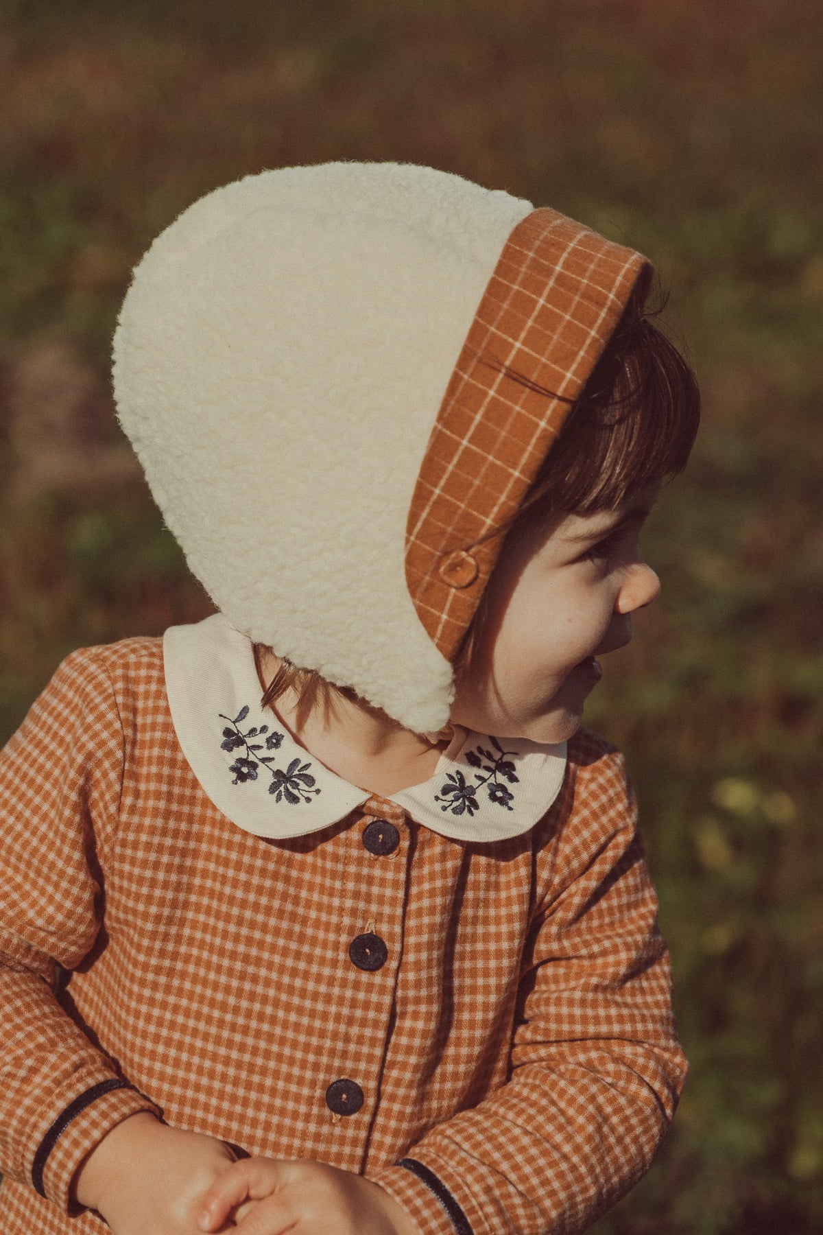 Noa Baby Jumpsuit Amber Mini Checks