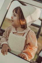 José Reversible Romper Ecru Sherpa