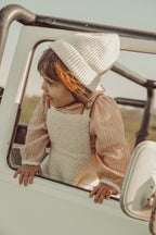 José Reversible Romper Ecru Sherpa
