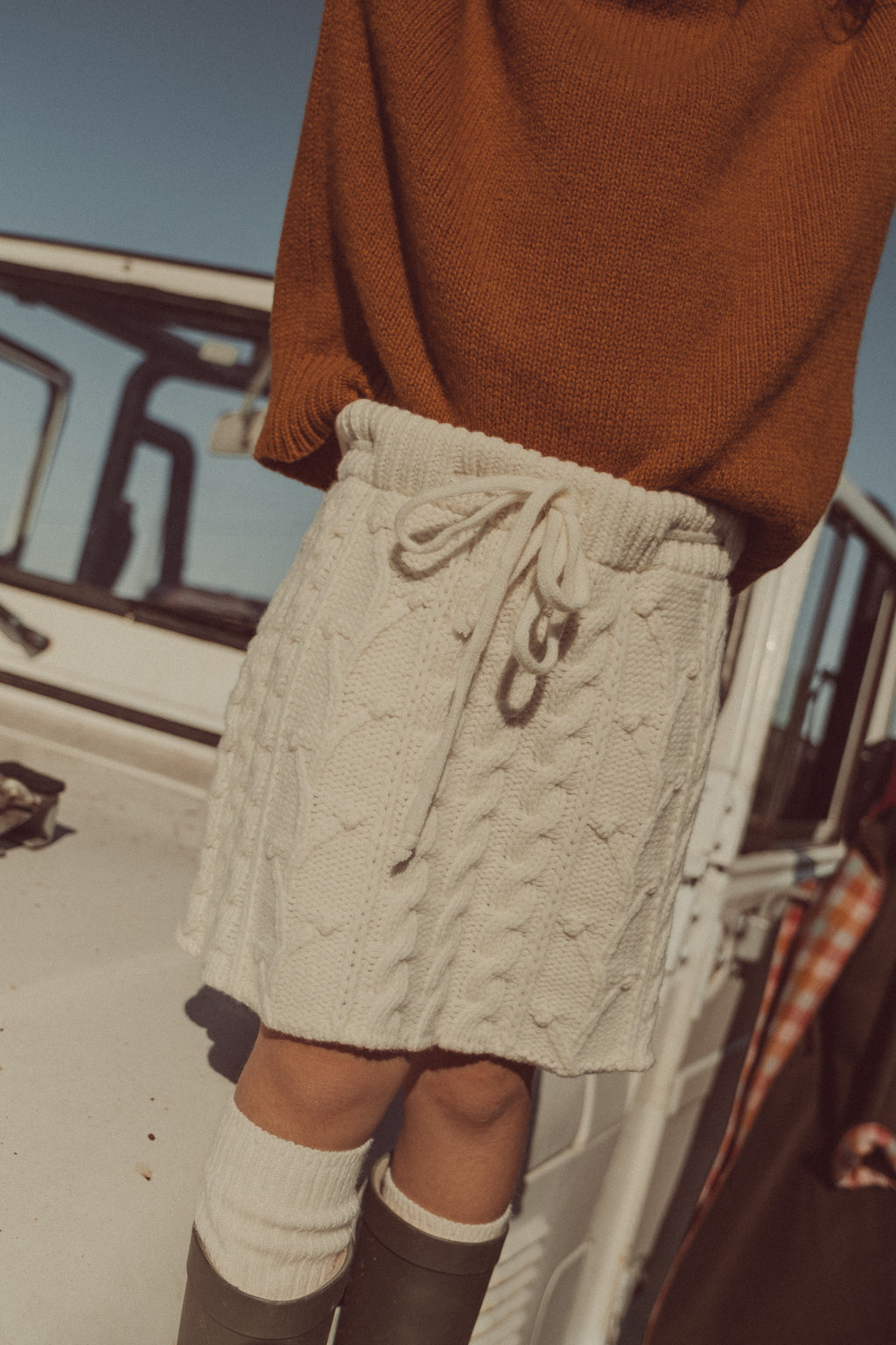 Ermelinda Wool Skirt Ecru (Special Edition)