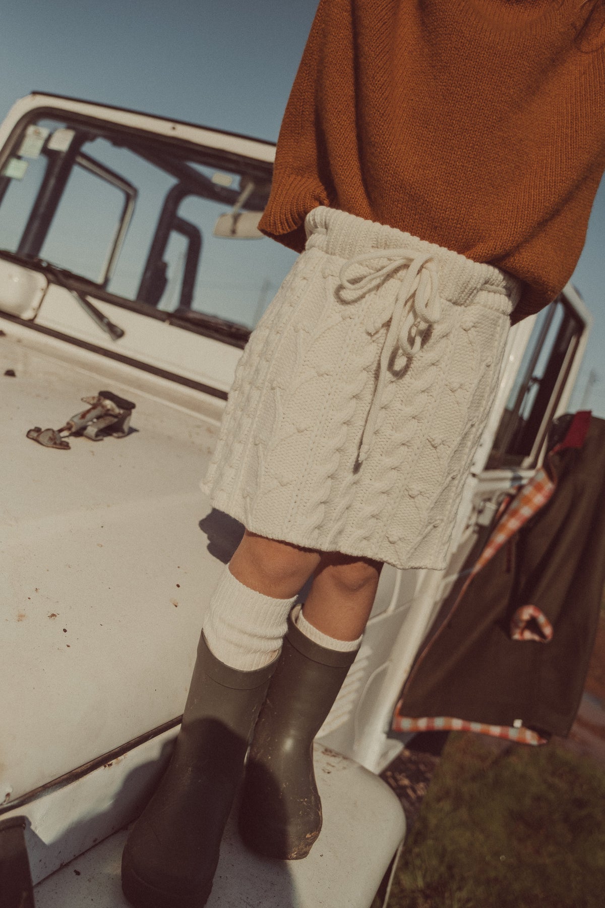 Ermelinda Wool Skirt Ecru (Special Edition)