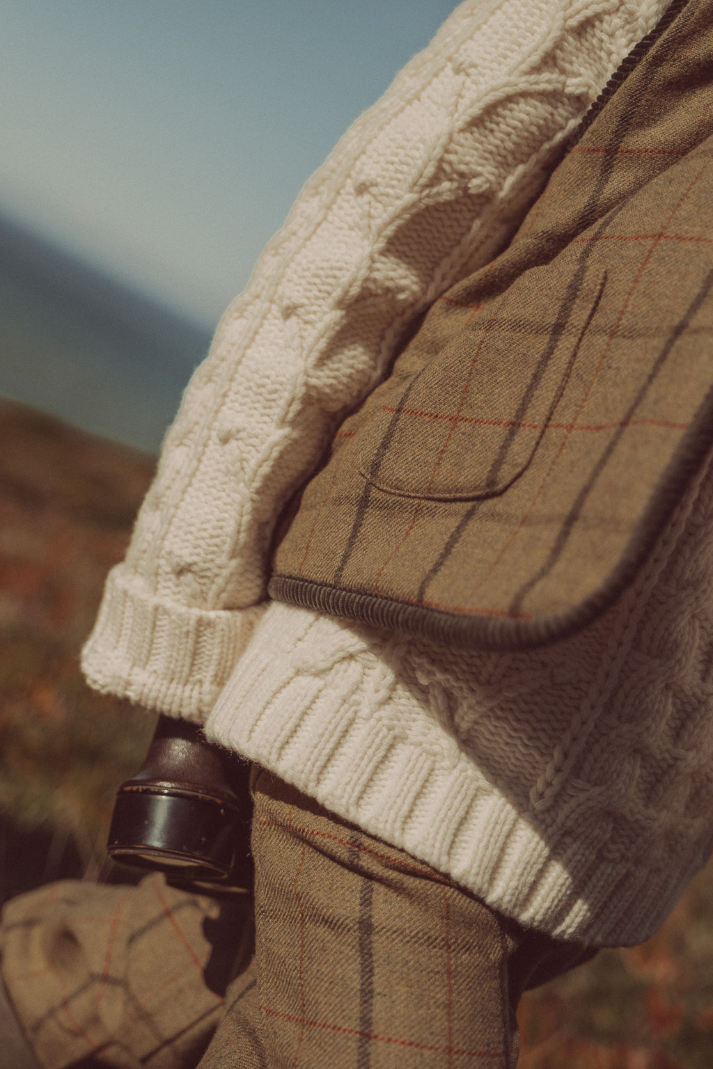 Tito Vest Green Tartan