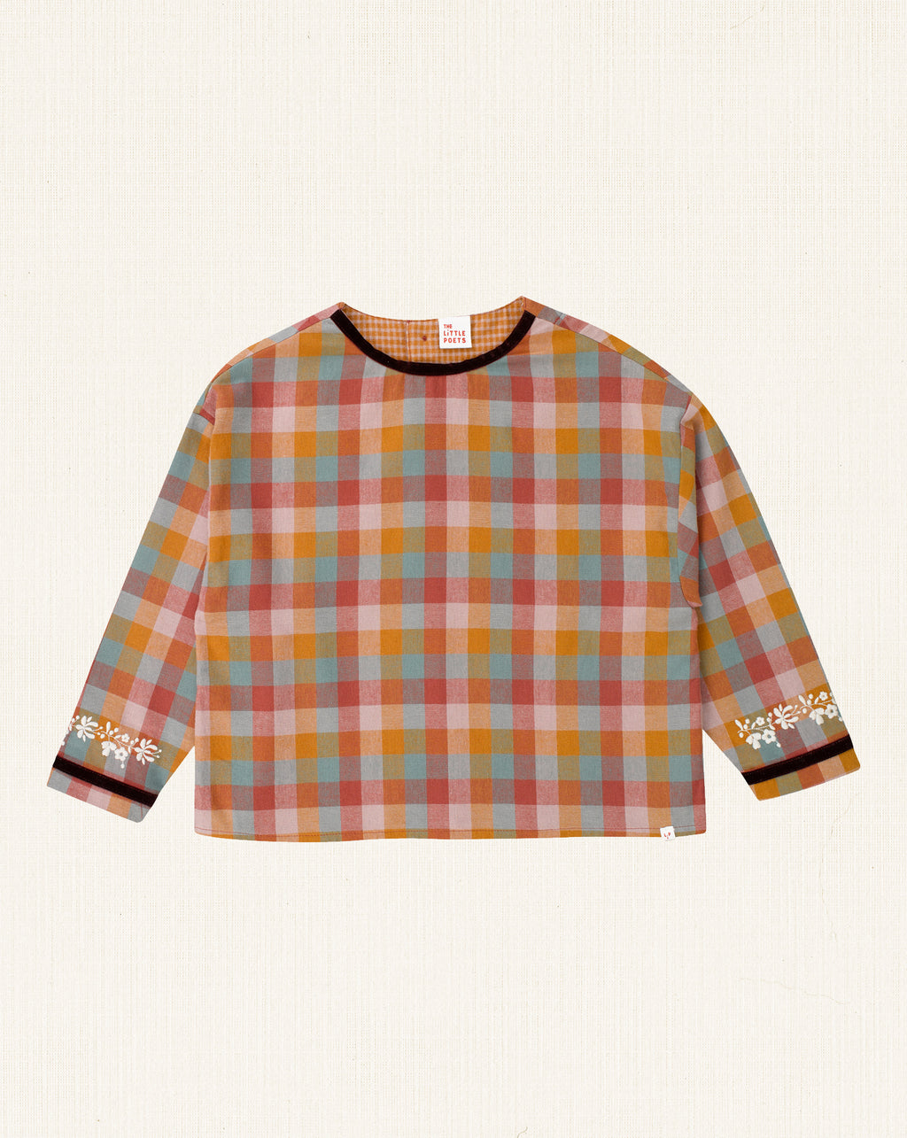 Elise Blouse Mixed Checks