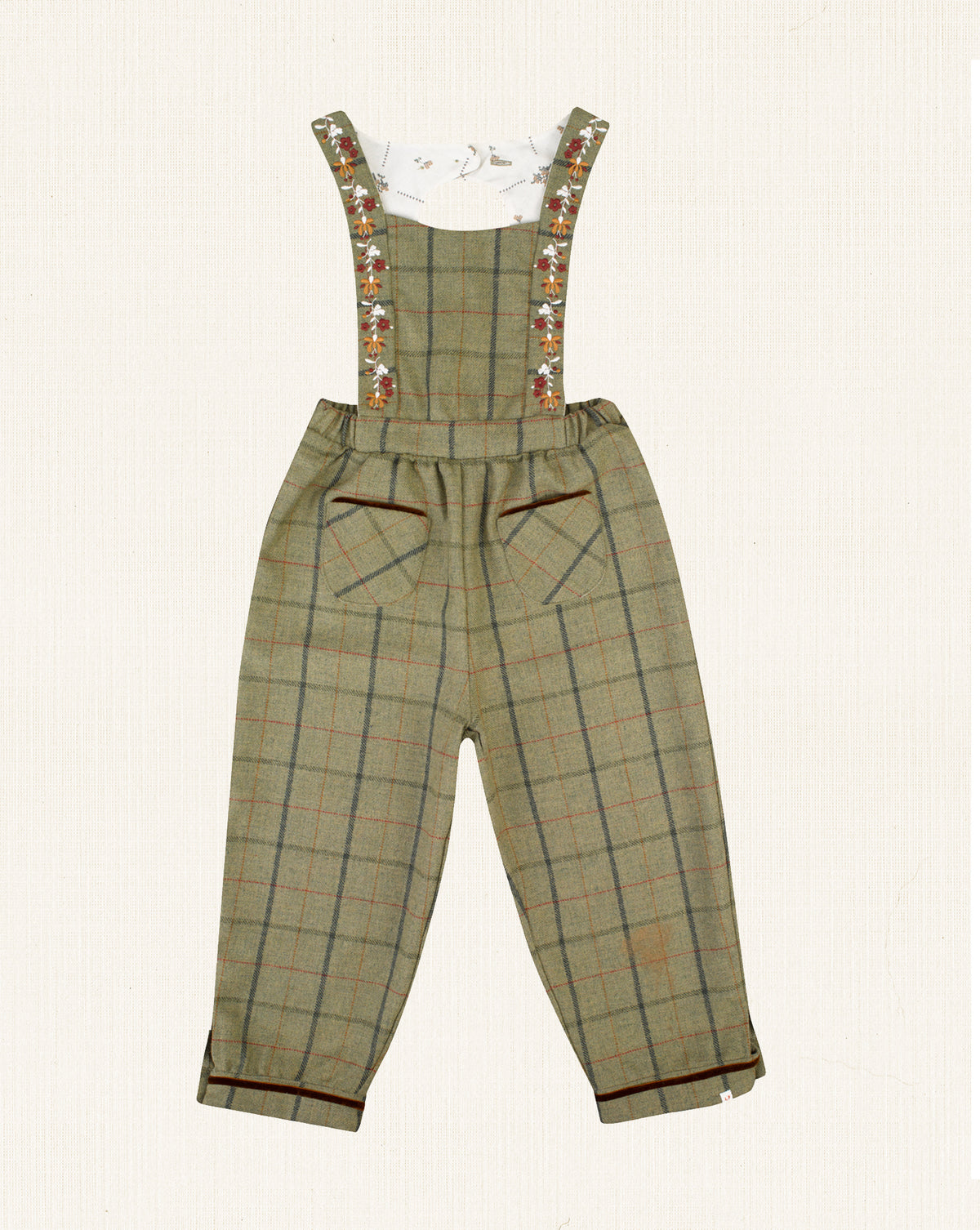 Flora Jumpsuit Green Tartan