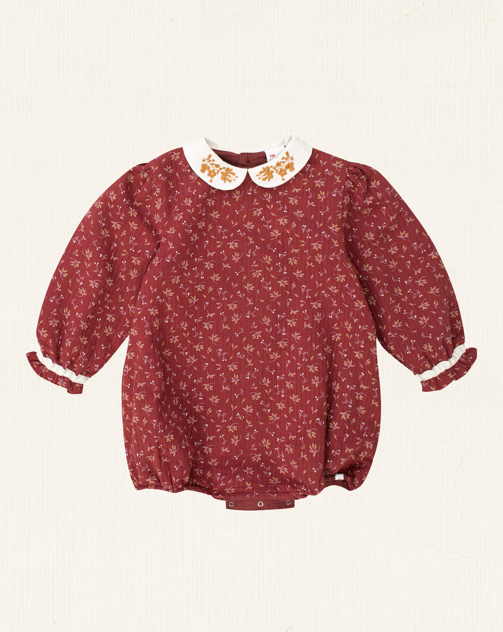 Lara Romper Granate Flowers