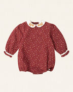 Lara Romper Granate Flowers