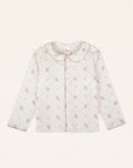 Lorena Shirt with Handmade Detail Flowered Rose