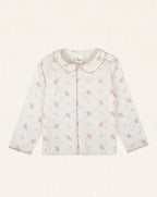 Lorena Shirt with Handmade Detail Flowered Rose