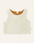 Louise Reversible Sherpa Vest Ecru
