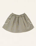 Mia Mini Skirt Green Flowers