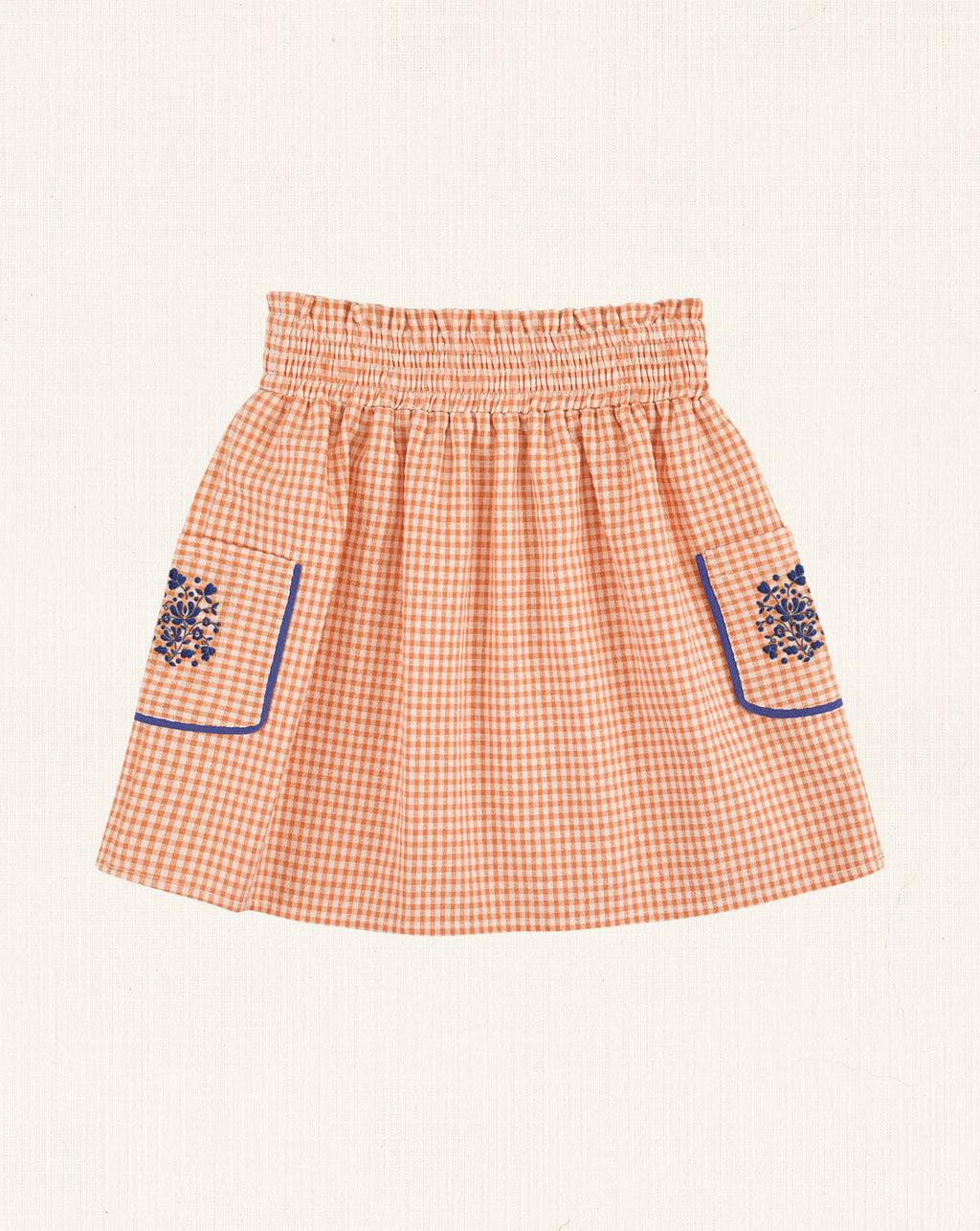 Mia Short Skirt - Vichy Carrot