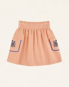 Mia Short Skirt - Vichy Carrot
