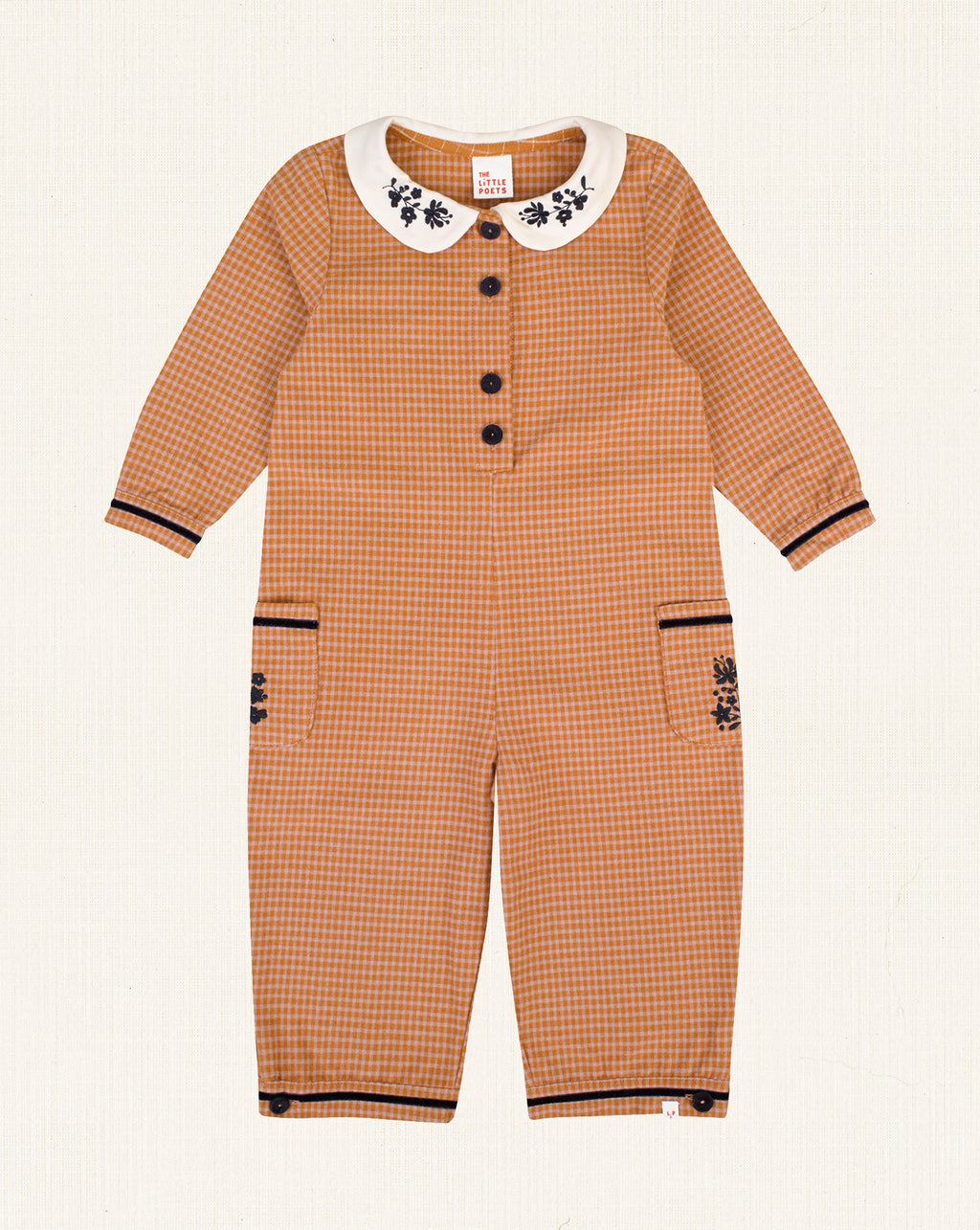 Noa Baby Jumpsuit Amber Mini Checks