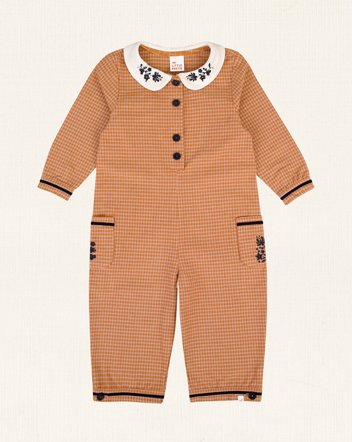 Noa Baby Jumpsuit Amber Mini Checks