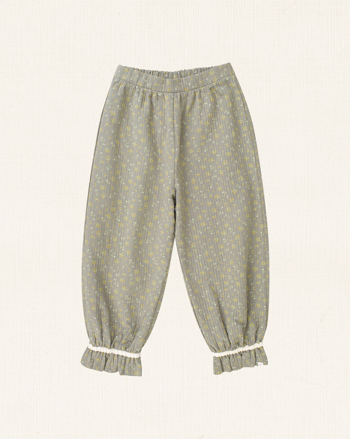 Nocas Pants Green Flowers