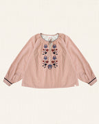 Olívia Blouse Red Stripes