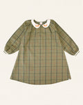 Sophia Midi Dress Green Tartan