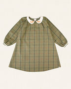Sophia Midi Dress Green Tartan
