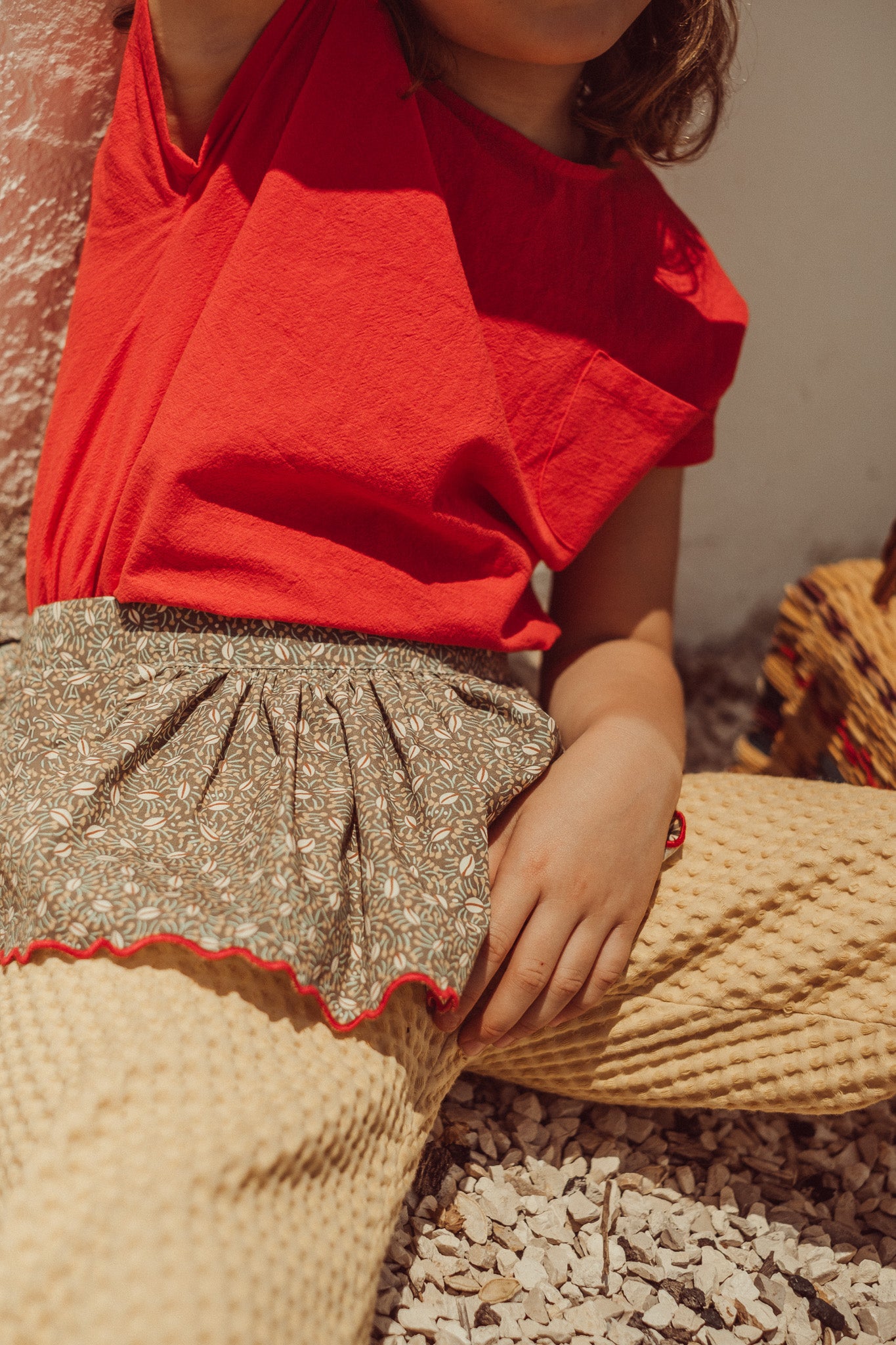 Natalia Shirt - Red Safran