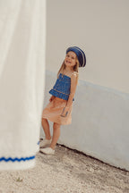 Mia Short Skirt - Vichy Carrot