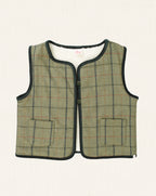 Tito Vest Green Tartan