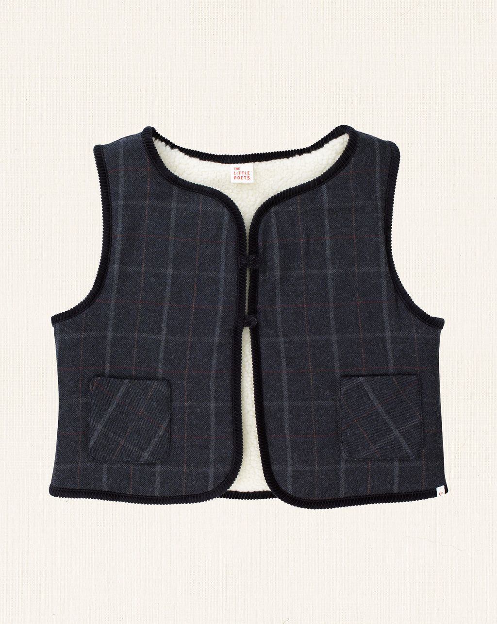 Tito Vest Navy Tartan