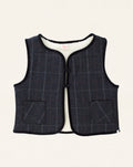 Tito Vest Navy Tartan