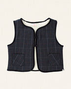 Tito Vest Navy Tartan