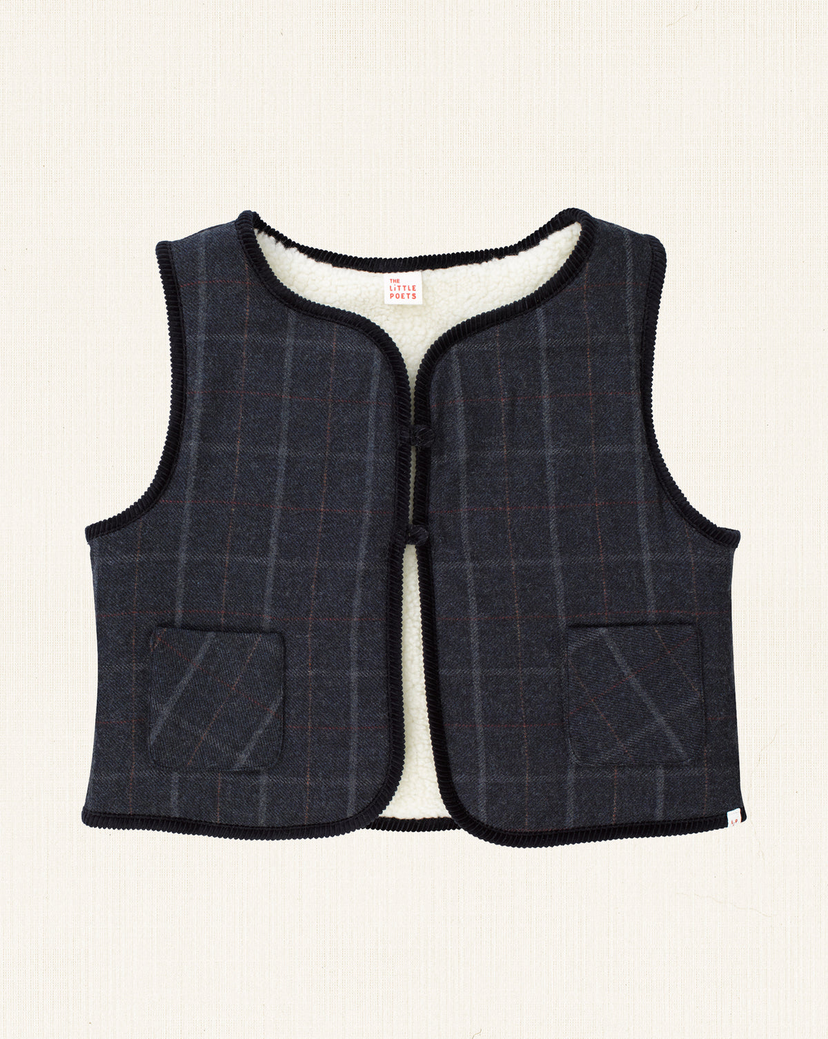 Tito Vest Navy Tartan