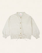 Cloe Fine Wool Cardigan Ecru